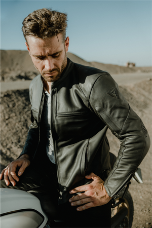 KURTKA MOTOCYKLOWA | REBELHORN RUNNER III TFL | MĘSKA SKÓRZANA + GRATISY