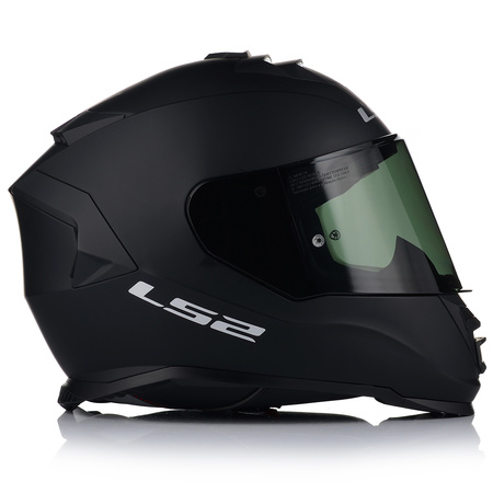 KASK MOTOCYKLOWY LS2 FF800 STORM II CZARNY MATT + PRZYCIEMNIANA SZYBA