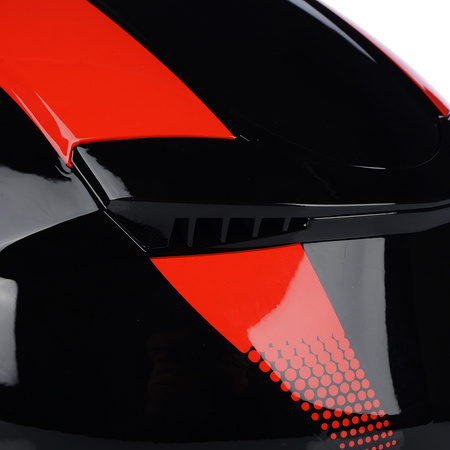 KASK MOTOCYKLOWY | VITO ISOLA JET RED | OTWARTY SKUTER CHOPPER + BLENDA