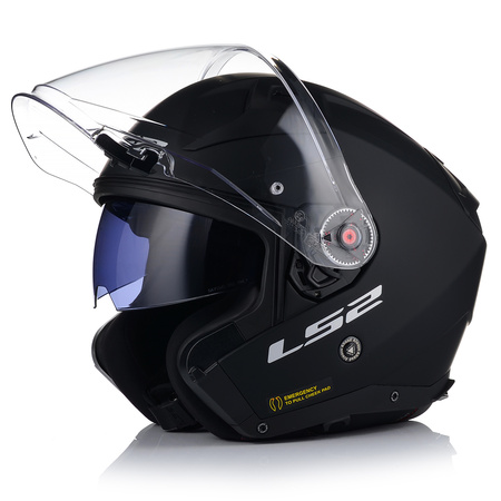 OTWARTY KASK MOTOCYKLOWY LS2 OF603 CZARNY MATT + PINLOCK ANTYPARA + BLENDA