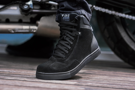 BUTY MOTOCYKLOWE | SHIMA SX-2 EVO BLACK | KRÓTKIE MĘSKIE TRAMPKI + GRATISY