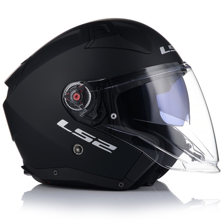 OTWARTY KASK MOTOCYKLOWY LS2 OF603 CZARNY MATT + PINLOCK ANTYPARA + BLENDA