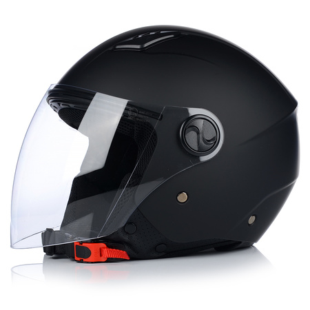 KASK MOTOCYKLOWY OTWARTY | VITO BRAVO | CZARNY MAT SKUTER CHOPPER ECE 22.06