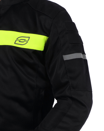 KURTKA MOTOCYKLOWA | OZONE DART FLUO | TEKSTYLNA MĘSKA
