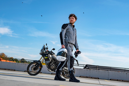 SPODNIE MOTOCYKLOWE | SHIMA JET | MĘSKIE WODOODPORNE + OCHRANIACZE GRATIS