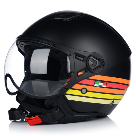 KASK MOTOCYKLOWY OTWARTY | VITO MODA RETRO MAT | SKUTER CHOPPER ECE 22.06