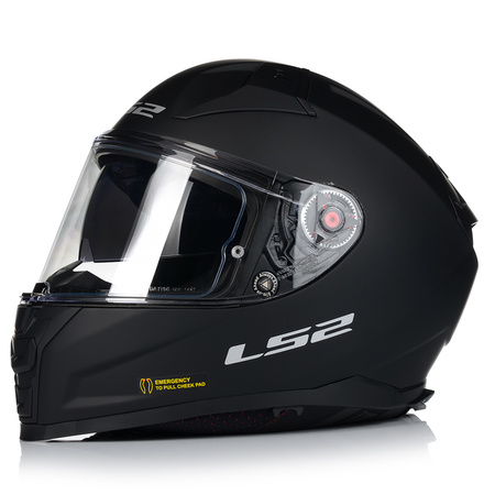 KASK MOTOCYKLOWY LS2 FF811 VECTOR II WŁÓKNO SZKLANE + PINLOCK + BLENDA