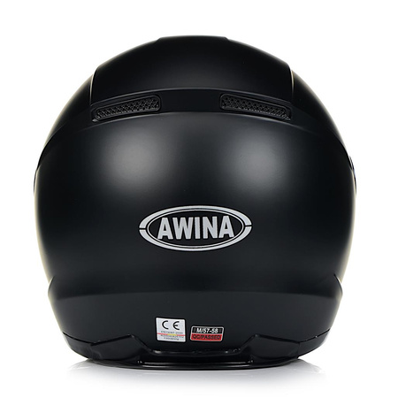 INTEGRALNY KASK MOTOCYKLOWY ZAMKNIĘTY NA MOTOR SKUTER AWINA MATOWY