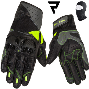 RĘKAWICE MOTOCYKLOWE | REBELHORN FLUX II | MĘSKIE KRÓTKIE MIEJSKIE + GRATISY