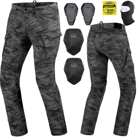 SPODNIE MOTOCYKLOWE | SHIMA GIRO 2.0 | MĘSKIE JEANSY + OCHRANIACZE + GRATIS