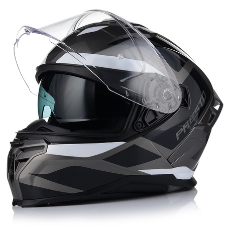 KASK MOTOCYKLOWY | VITO PRESTO | MĘSKI INTEGRALNY SYSTEM PINLOCK + BLENDA 