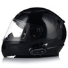 Kask motocyklowy LS2 FF353 RAPID II czarny połysk + interkom 1ST Bluetooth