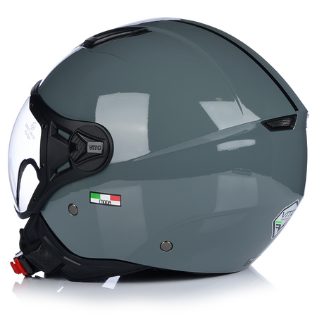 KASK MOTOCYKLOWY OTWARTY | VITO MODA NARDO GREY | SKUTER CHOPPER ECE 22.06