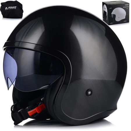 KASK MOTOCYKLOWY LS2 OF599 SPITFIRE TITAN OTWARTY NA SKUTER CHOPPER +BLENDA