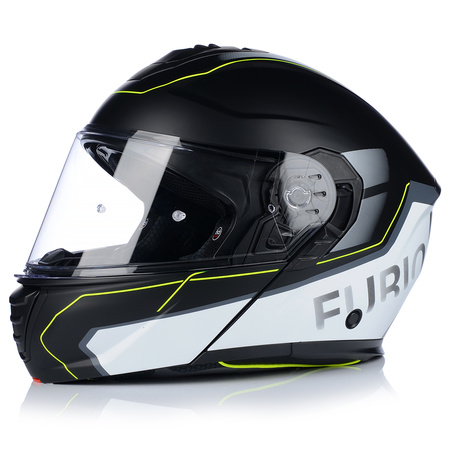 KASK MOTOCYKLOWY | VITO FURIO FLUO MAT | SZCZĘKOWY SYSTEM PINLOCK + BLENDA