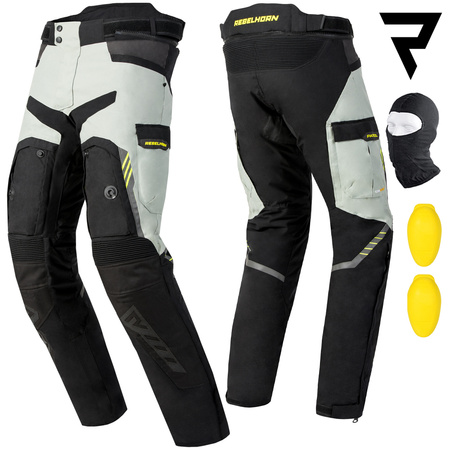 SPODNIE MOTOCYKLOWE | REBELHORN PATROL | TEKSTYLNE WENTYLOWANE + GRATISY