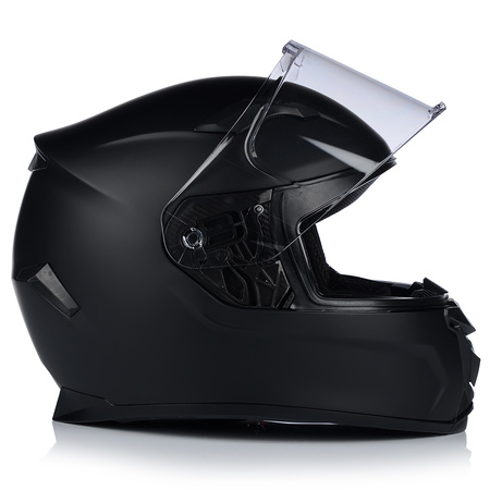 KASK MOTOCYKLOWY | VITO DUOMO MATT BLACK | INTEGRALNY CZARNY MATT