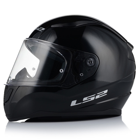 KASK MOTOCYKLOWY LS2 FF353 RAPID II CZARNY POŁYSK ECE 22.06 + ZŁOTA SZYBA
