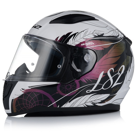 KASK MOTOCYKLOWY LS2 FF353 RAPID II BOHO DAMSKI 22.06 + TĘCZOWA SZYBA