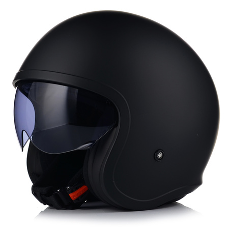 KASK MOTOCYKLOWY LS2 OF599 SPITFIRE MATT BLACK + INTERKOM VITO BLUETOOTH