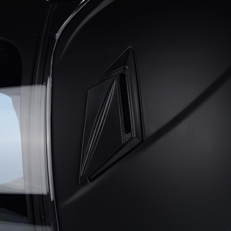 KASK MOTOCYKLOWY OTWARTY | VITO AMARO BLACK | MATOWY SKUTER CHOPPER +BLENDA 