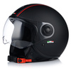 KASK MOTOCYKLOWY OTWARTY | VITO LORETO | CZARNY MAT SKUTER CHOPPER ECE 22.06