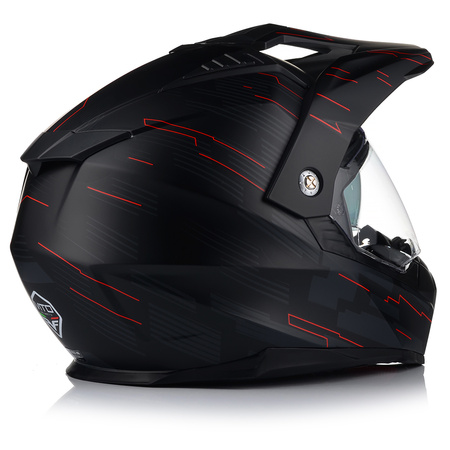 KASK MOTOCYKLOWY VITO MOLINO MAT ENDURO CROSS QUAD ATV + INTERKOM + BLENDA