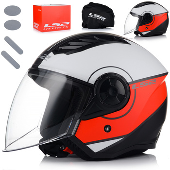 OTWARTY KASK MOTOCYKLOWY LS2 OF616 AIRFLOW II COVER LEKKI NA SKUTER CHOPPER