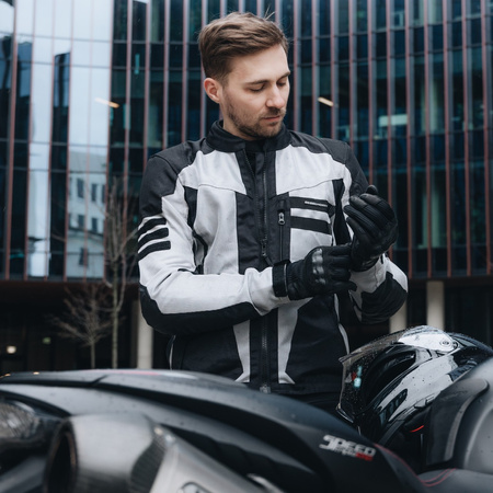 KURTKA MOTOCYKLOWA | REBELHORN SCANDAL II | TEKSTYLNA MĘSKA DŁUGA + GRATISY