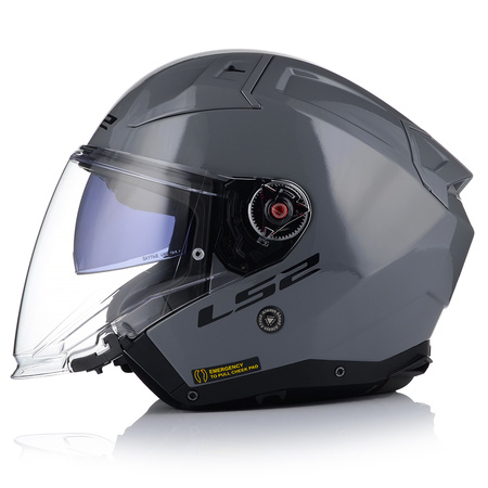 OTWARTY KASK MOTOCYKLOWY LS2 OF603 NARDO GREY + PINLOCK ANTYPARA + BLENDA