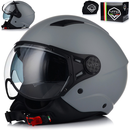 KASK MOTOCYKLOWY OTWARTY | VITO LAVORI | SKUTER CHOPPER ECE 22.06 + BLENDA