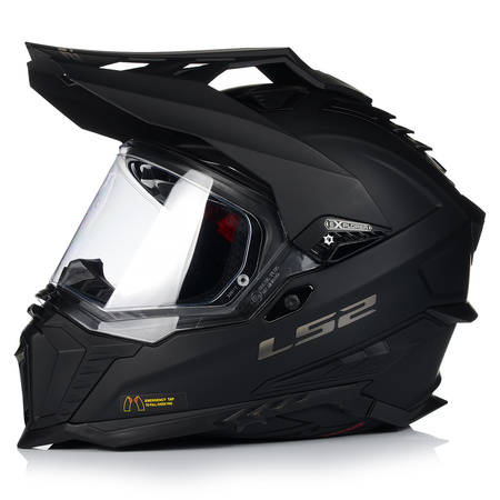 KASK MOTOCYKLOWY LS2 MX701 EXPLORER WŁÓKNO SZKLANE + PINLOCK + BLENDA 22.06