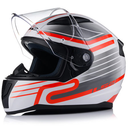 KASK MOTOCYKLOWY LS2 FF353 RAPID II CIRCUIT ECE 22.06 + LUSTRZANA SZYBA
