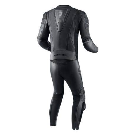 KURTKA MOTOCYKLOWA | REBELHORN FIGHTER BLACK | MĘSKA SKÓRZANA SPORT + GRATIS