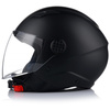 KASK MOTOCYKLOWY OTWARTY VITO UNO CZARNY MATT SKUTER CHOPPER  + 2x SZYBA