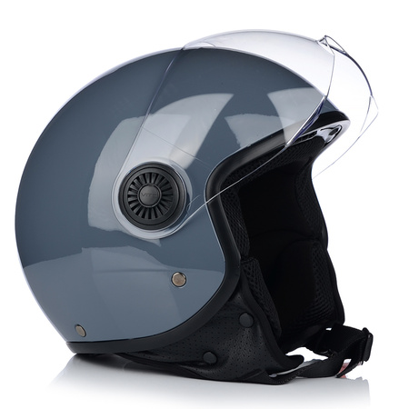 KASK MOTOCYKLOWY OTWARTY | VITO LORETO | NARDO GREY SKUTER CHOPPER ECE 22.06