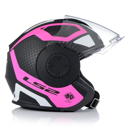 OTWARTY KASK MOTOCYKLOWY LS2 OF570 MAT 3w1 + DASZEK + SZYBA + BLENDA