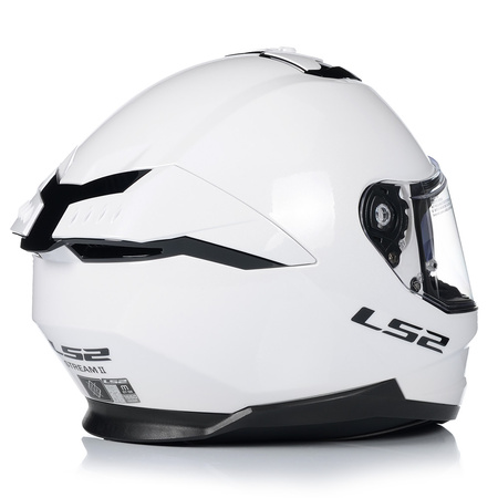 KASK MOTOCYKLOWY LS2 FF808 STREAM II SOLID KEVLAR SYSTEM PINLOCK + BLENDA 