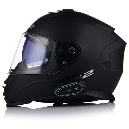 KASK MOTOCYKLOWY LS2 FF800 STORM II CZARNY MATT + INTERKOM VITO BLUETOOTH