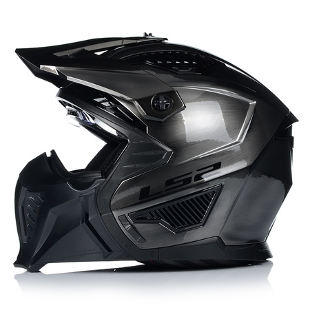 KASK MOTOCYKLOWY 4w1 LS2 OF606 JEANS ODPINANA SZCZĘKA + DASZEK + 2x SZYBA