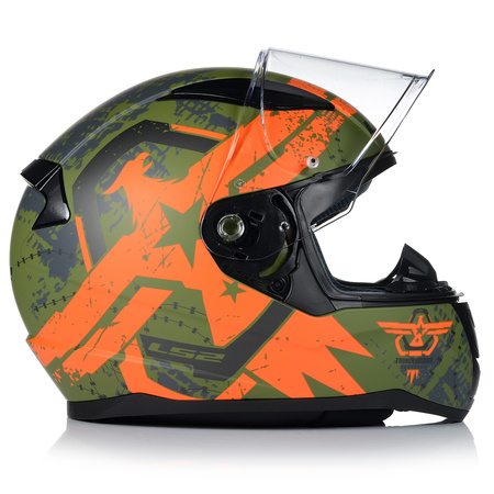 KASK MOTOCYKLOWY LS2 FF353 RAPID II THUNDER BIRDS SYSTEM PINLOCK ECER 22.06