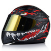 KASK MOTOCYKLOWY LS2 FF353 RAPID II KAIJU 06 + LUSTRZANKA ZŁOTA SZYBA