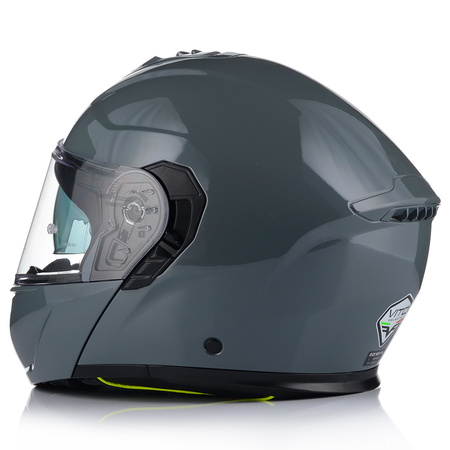 KASK MOTOCYKLOWY VITO FURIO CZARNY MAT SZCZĘKOWY + INTERKOM VITO BLUETOOTH
