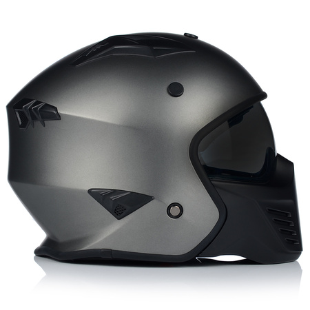 KASK MOTOCYKLOWY | VITO BRUZANO TITAN | OTWARTY + ODPINANA SZCZĘKA + BLENDA