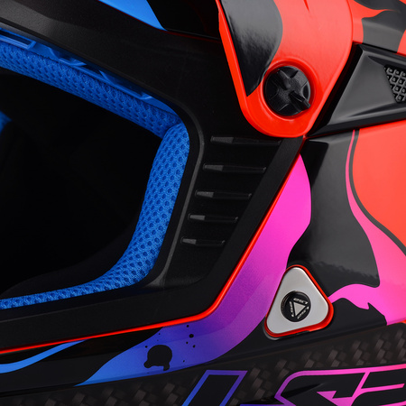 KASK MOTOCYKLOWY LS2 MX708 FAST II WASH RED LEKKI ENDURO CROSS QUAD ATV