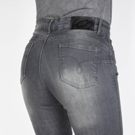 SPODNIE MOTOCYKLOWE | OZONE STRIKER SLIM FIT | DAMSKIE JEANSY GREY + GRATIS
