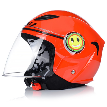 KASK MOTOCYKLOWY OTWARTY DLA DZIECI LS2 OF602 FUNNY NA SKUTER MOTOR ECE22-05