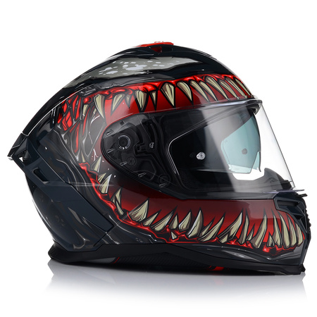 KASK MOTOCYKLOWY | VITO PRESTO MONSTER | INTEGRALNY + INTERKOM + BLENDA