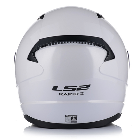 KASK MOTOCYKLOWY LS2 FF353 RAPID II BIAŁY POŁYSK + INTERKOM 1ST BLUETOOTH