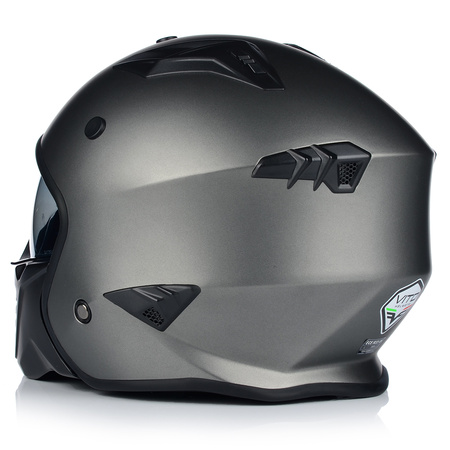 KASK MOTOCYKLOWY | VITO BRUZANO TITAN | OTWARTY + ODPINANA SZCZĘKA + BLENDA